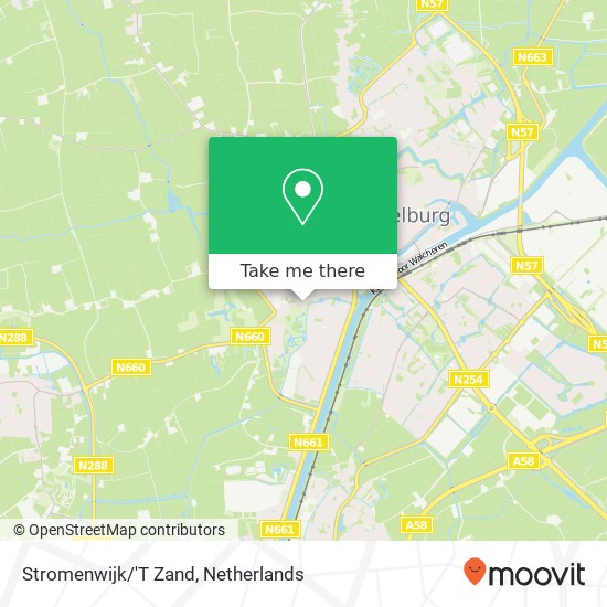 Stromenwijk/'T Zand Karte