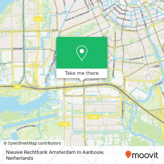 Nieuwe Rechtbank Amsterdam In Aanbouw map