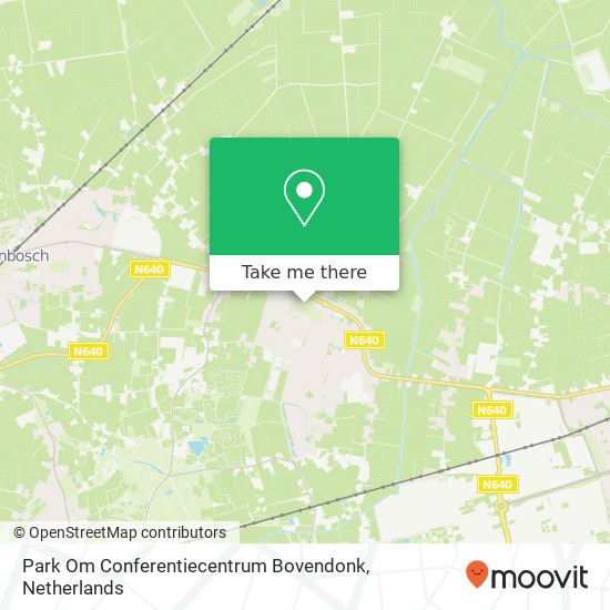 Park Om Conferentiecentrum Bovendonk map