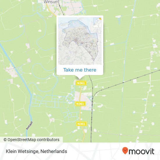 Klein Wetsinge map