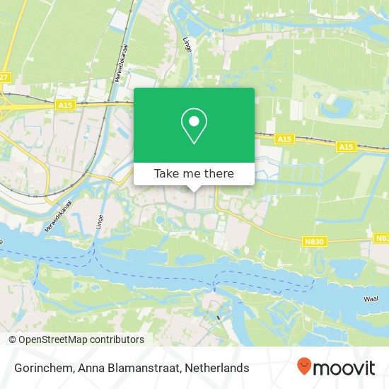 Gorinchem, Anna Blamanstraat map
