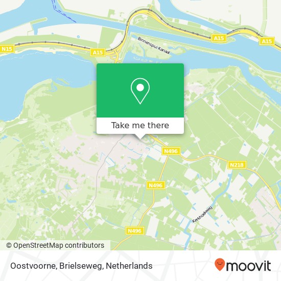 Oostvoorne, Brielseweg map