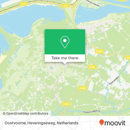 Oostvoorne, Heveringseweg map