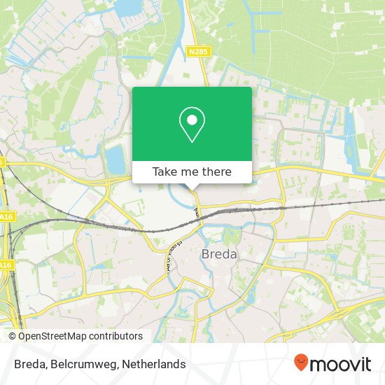 Breda, Belcrumweg map