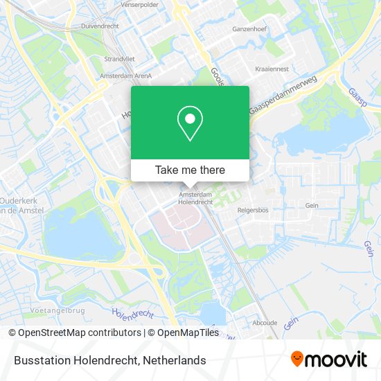 Busstation Holendrecht map