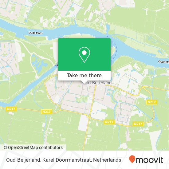 Oud-Beijerland, Karel Doormanstraat map