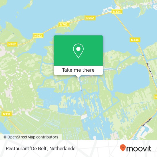 Restaurant 'De Belt' map