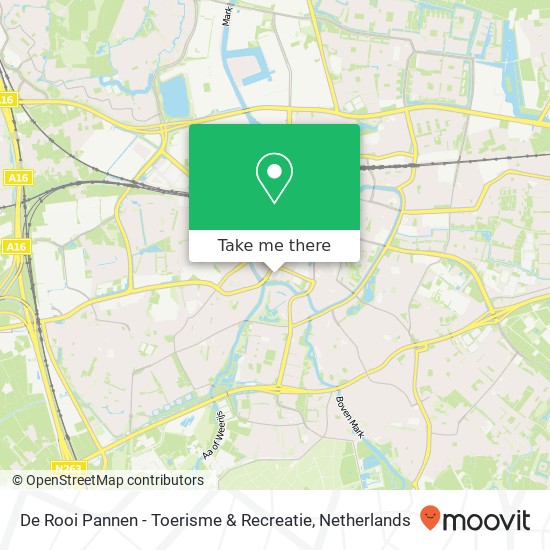 De Rooi Pannen - Toerisme & Recreatie map