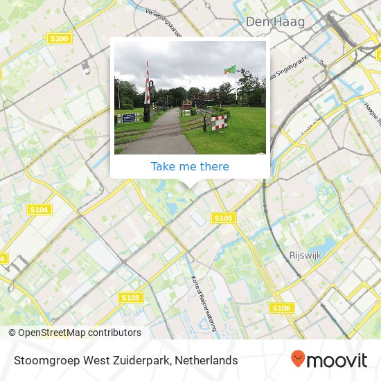 Stoomgroep West Zuiderpark map