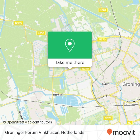 Groninger Forum Vinkhuizen map