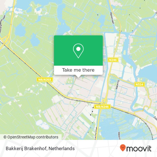 Bakkerij Brakenhof map
