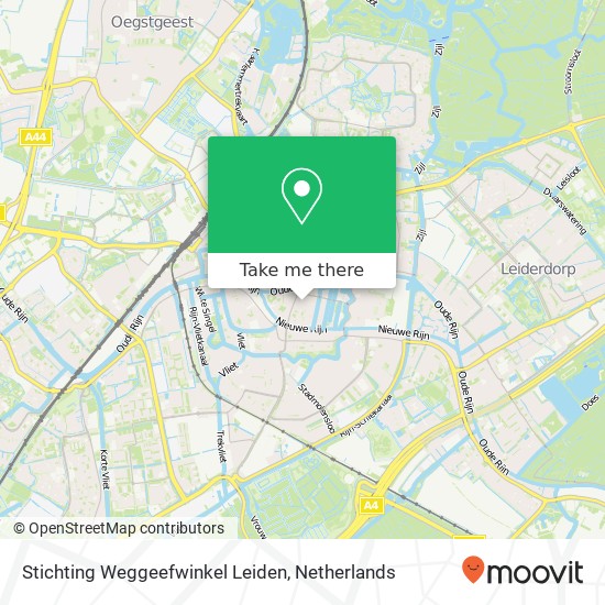 Stichting Weggeefwinkel Leiden map