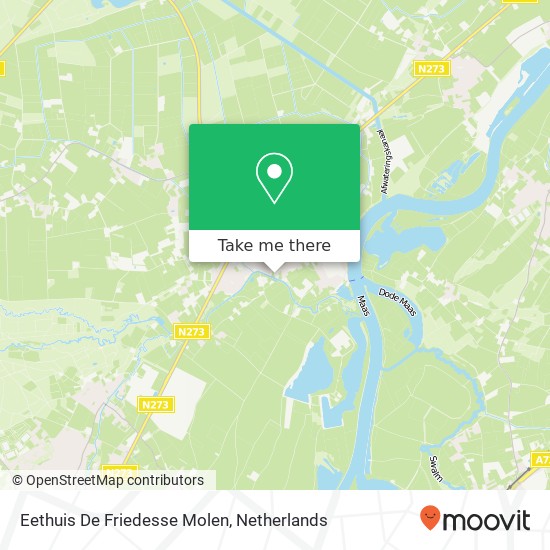 Eethuis De Friedesse Molen map