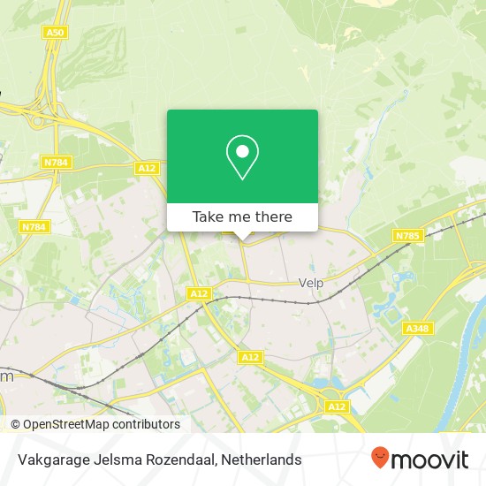 Vakgarage Jelsma Rozendaal map