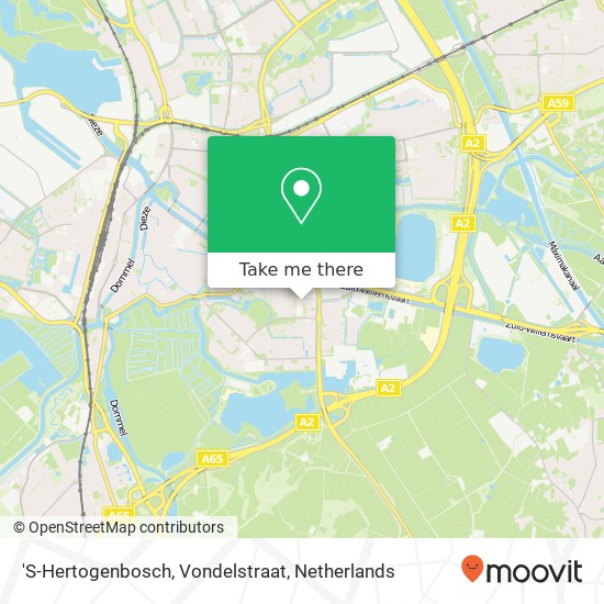 'S-Hertogenbosch, Vondelstraat Karte