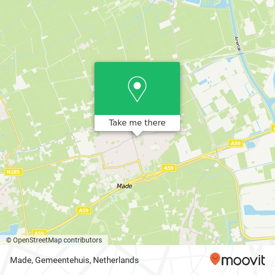 Made, Gemeentehuis map