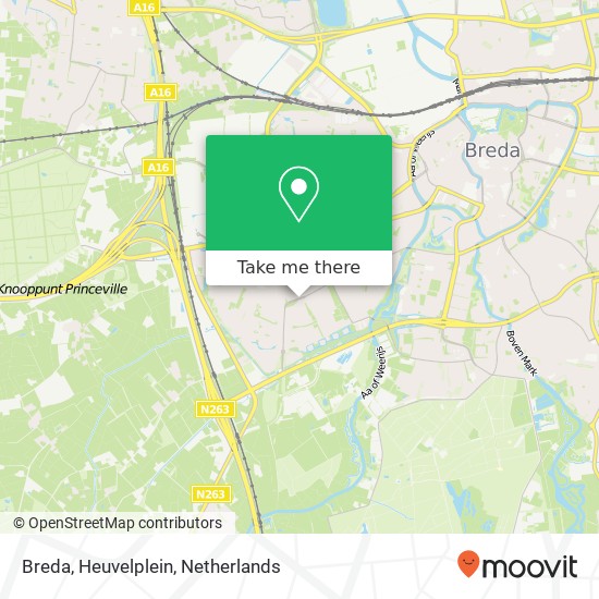 Breda, Heuvelplein map