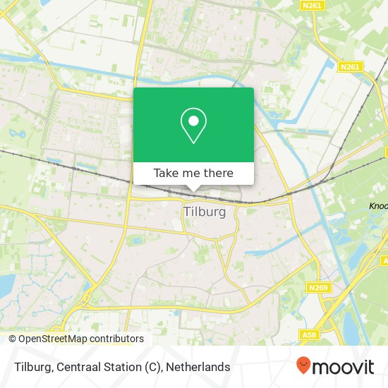 Tilburg, Centraal Station map