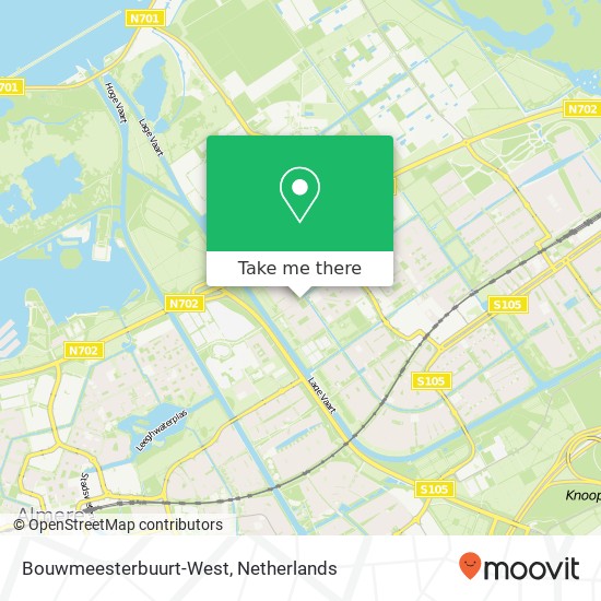 Bouwmeesterbuurt-West map