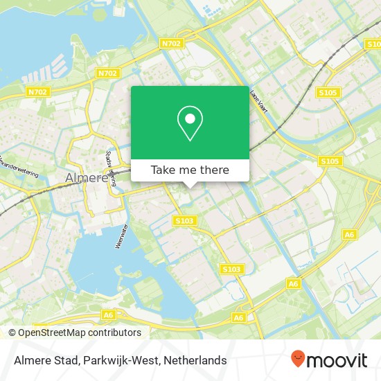 Almere Stad, Parkwijk-West map