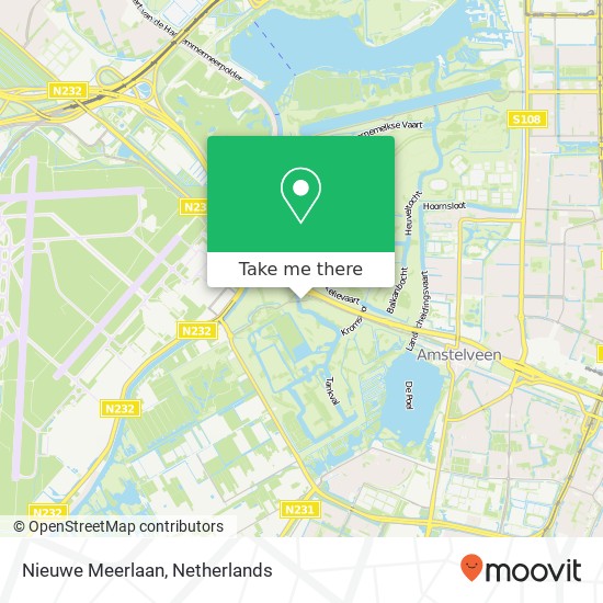 Nieuwe Meerlaan map