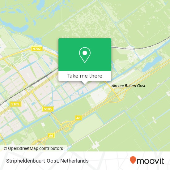 Stripheldenbuurt-Oost map