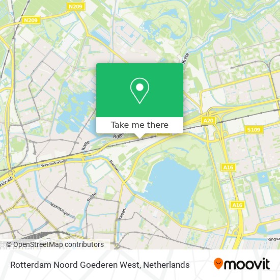 Rotterdam Noord Goederen West Karte