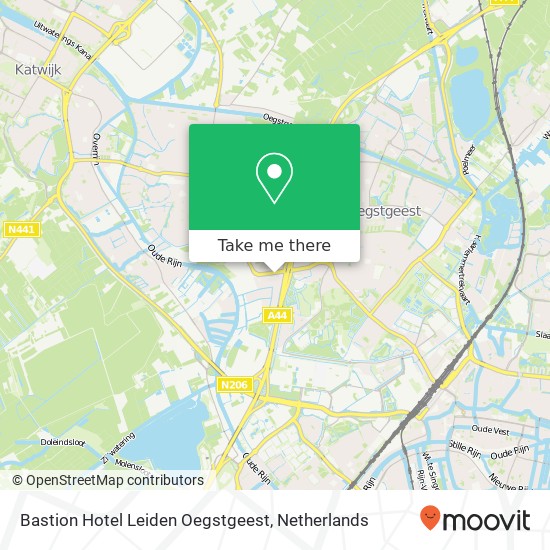 Bastion Hotel Leiden Oegstgeest Karte