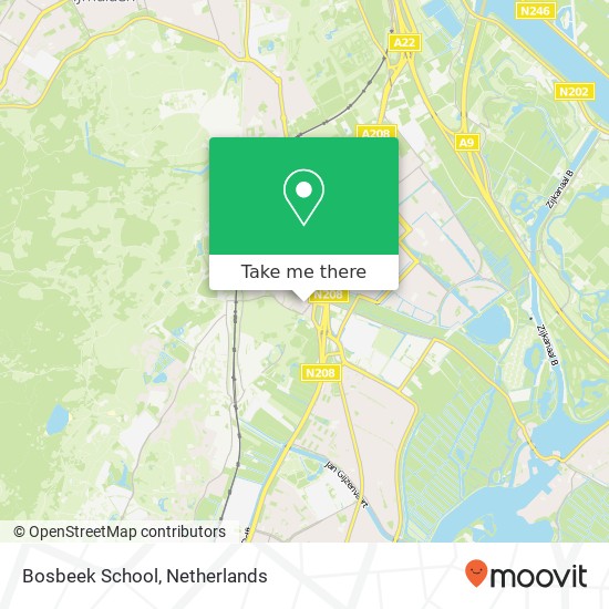 Bosbeek School map