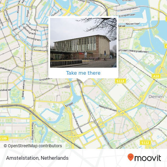 Amstelstation map