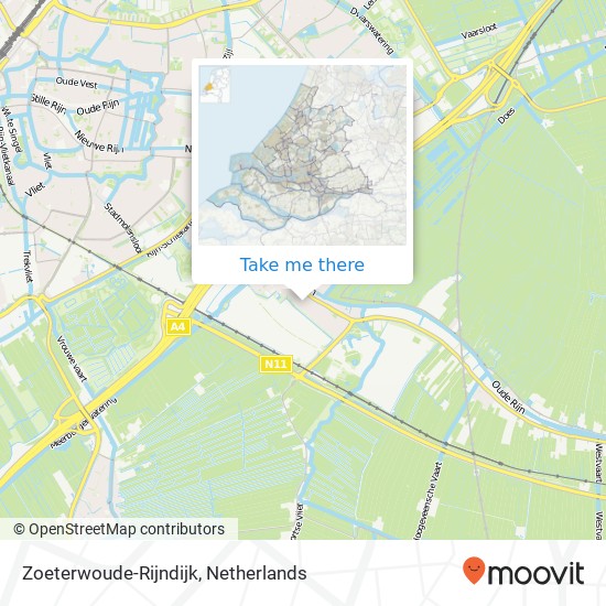 Zoeterwoude-Rijndijk map