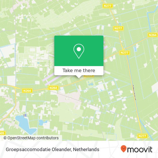 Groepsaccomodatie Oleander map