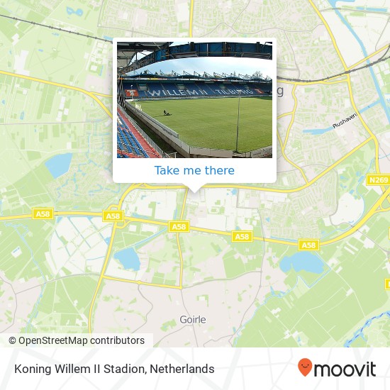 Koning Willem II Stadion map