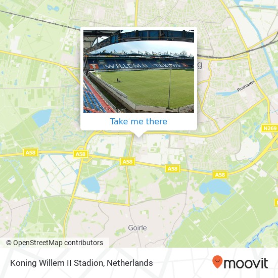 Koning Willem II Stadion Karte