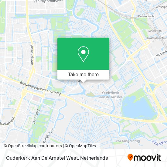 Ouderkerk Aan De Amstel West Karte