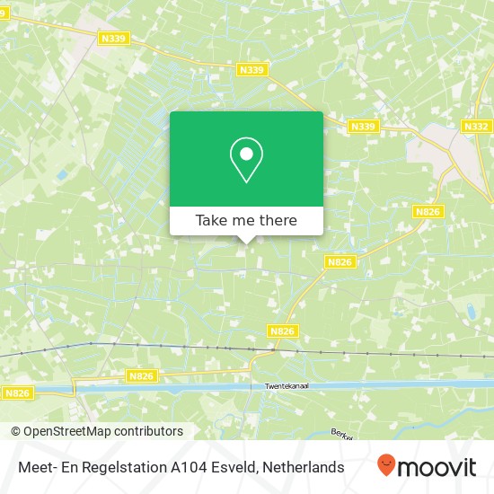 Meet- En Regelstation A104 Esveld map