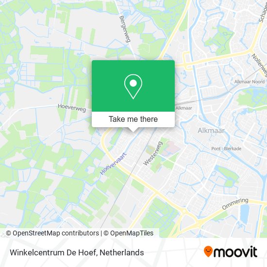 Winkelcentrum De Hoef map