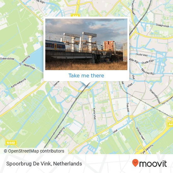 Spoorbrug De Vink map