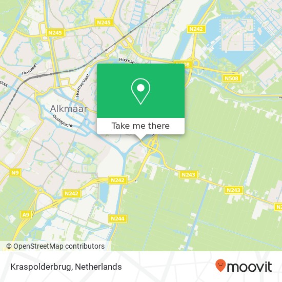 Kraspolderbrug map