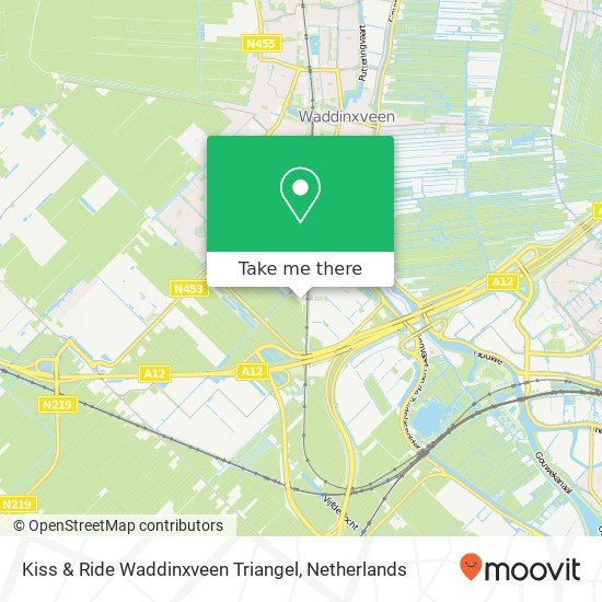 Kiss & Ride Waddinxveen Triangel map