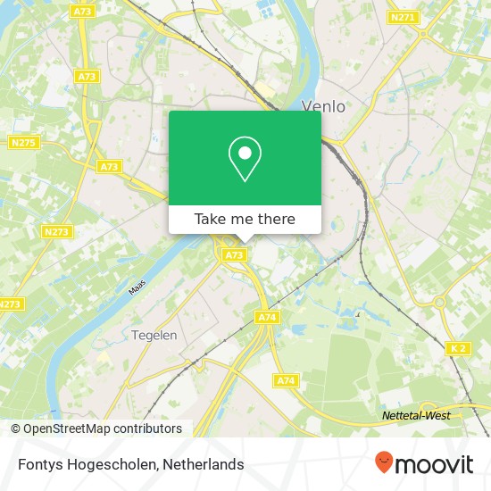 Fontys Hogescholen map