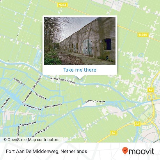 Fort Aan De Middenweg Karte