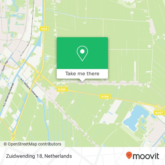 Zuidwending 18 map