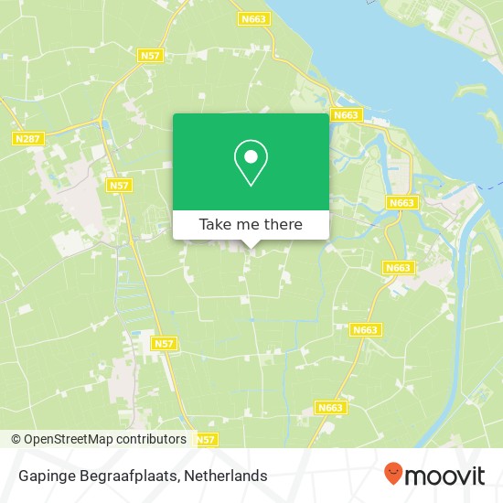 Gapinge Begraafplaats map