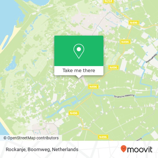 Rockanje, Boomweg map