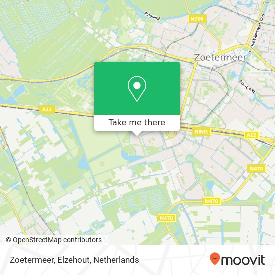 Zoetermeer, Elzehout Karte