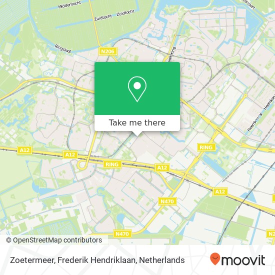 Zoetermeer, Frederik Hendriklaan map