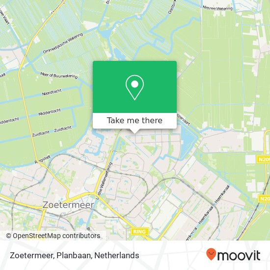 Zoetermeer, Planbaan Karte