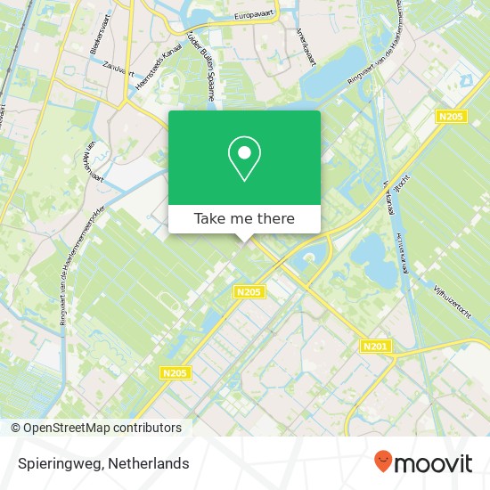 Spieringweg map