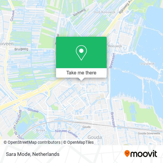 how to get to sara mode in gouda by bus train or metro moovit